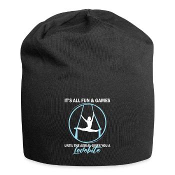 Aerial Silk Dancer for Aerial Ribbon and Aerialist - Jersey Beanie - black - Front
