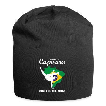 Ginga Capoeira pour les arts martiaux brésiliens - Bonnet en jersey - noir - Devant
