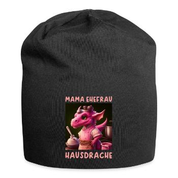 Ehefrau Mama Hausdrache - Jersey-Beanie - Schwarz - Vorne