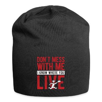 Briefträger Und Paket-Zusteller Für Postboten - Jersey-Beanie - Schwarz - Vorne