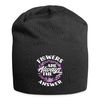 Fleuriste fleuriste Dicton - Bonnet en jersey - noir - Devant