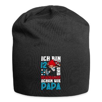 Ich bin 12 - Mädchen Rocker - Jersey-Beanie - Schwarz - Vorne