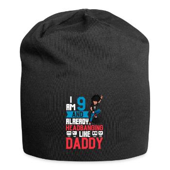 Ich bin 9 - Jungen Rocker - Jersey-Beanie - Schwarz - Vorne