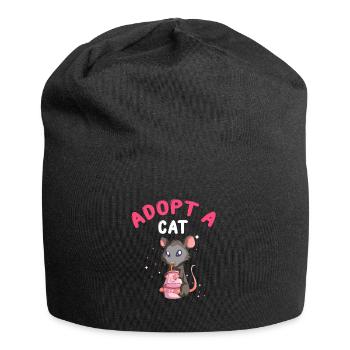 Opossum Design for raccoon fans and marsupial - Jersey Beanie - black - Front