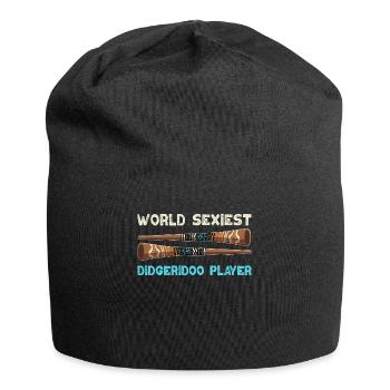 World Sexiest Didgeridoo Player - Jersey-Beanie - Schwarz - Vorne