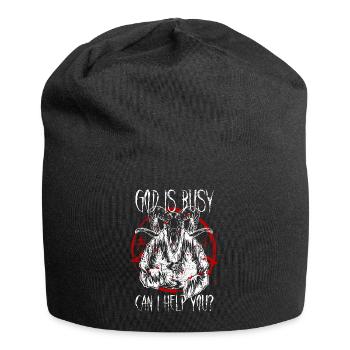 Satanist Baphomet Satanismus - Jersey-Beanie - Schwarz - Vorne
