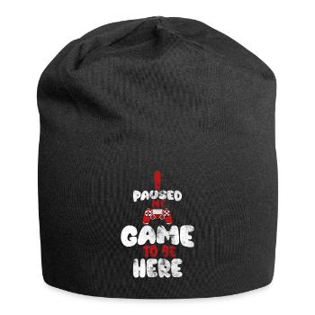 I paused my game to be here, - Jersey Beanie - black - Front