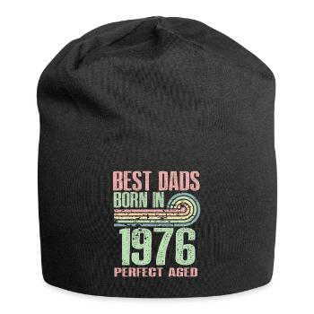 The best fathers were born in 1976, 47 years old, - Jersey Beanie - black - Front
