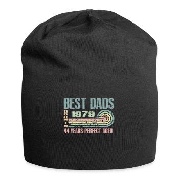 Die Besten Väter Sind 1979 Geboren, 44 Jahre Alt, - Jersey-Beanie - Schwarz - Vorne