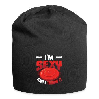 Je suis sexy et je le jette - Bonnet en jersey - noir - Devant