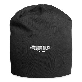 Wissenschaft - Wissenschaft und Technologie: Der - Jersey-Beanie - Schwarz - Vorne