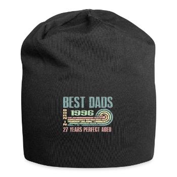 Die Besten Väter Sind 1996 Geboren, 27 Jahre Alt, - Jersey-Beanie - Schwarz - Vorne