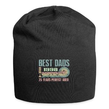Die Besten Väter Sind 1998 Geboren, 25 Jahre Alt, - Jersey-Beanie - Schwarz - Vorne