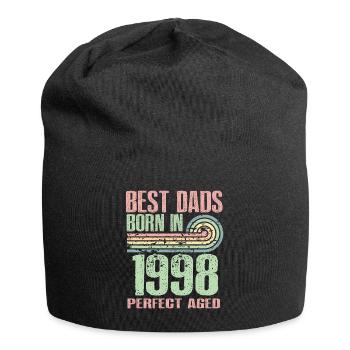 Die Besten Väter Sind 1998 Geboren, 25 Jahre Alt, - Jersey-Beanie - Schwarz - Vorne