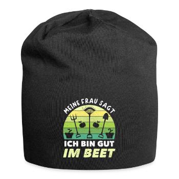 Gärtner Ich Bin Gut Im Beet - Jersey-Beanie - Schwarz - Vorne