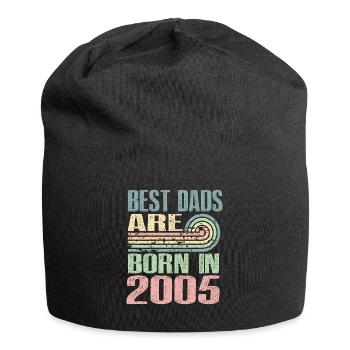 Les meilleurs pères sont nés en 2005, à l’âge de 18 ans, - Bonnet en jersey - noir - Devant