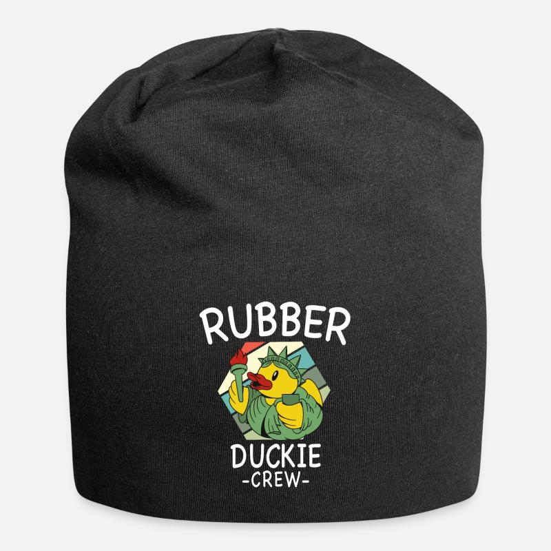 Canard en caoutchouc Canard jaune Équipage Baignade Canards Canards Canards - Bonnet en jersey - noir