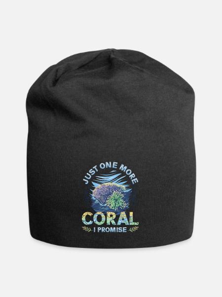 Nur Noch Eine Koralle, Verspreche Ich, Riffbecken - Jersey-Beanie - Schwarz