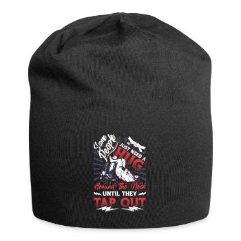 Umarmung Um Den Hals, Jiu Jitsu - Jersey-Beanie - Schwarz - Vorne