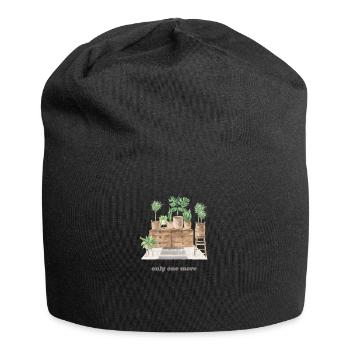 Il ne reste plus qu’une plante, jardin de fleurs horticoles - Bonnet en jersey - noir - Devant