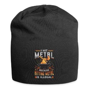 Hit Metal, Forgeron - Bonnet en jersey - noir - Devant