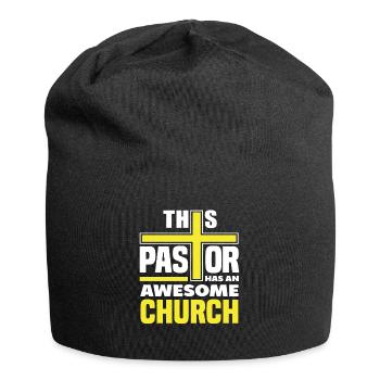 Pasteur Pasteur Église Tolle Don spirituel - Bonnet en jersey - noir - Devant