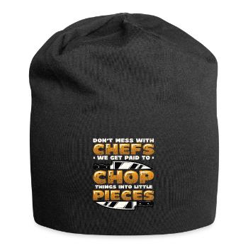 Don't mess with the chef - Jersey Beanie - black - Front