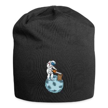 Astronaute Tronçonneuse Hommes Arboriculteur Bûcheron - Bonnet en jersey - noir - Devant
