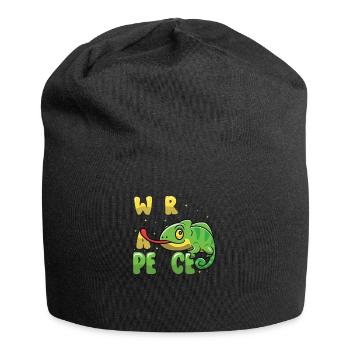 Peace Cameleon, Peace Movement - Jersey Beanie - black - Front