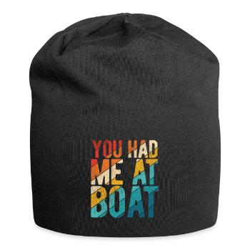 Segelboot Kapitän Spruch Zum Segeln - Jersey-Beanie - Schwarz - Vorne