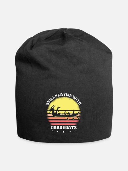 Drachenboot und Drachenboot Crew - Jersey-Beanie - Schwarz