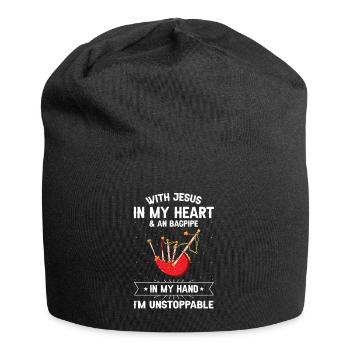 Bagpipe training and bagpipe playing - Jersey Beanie - black - Front