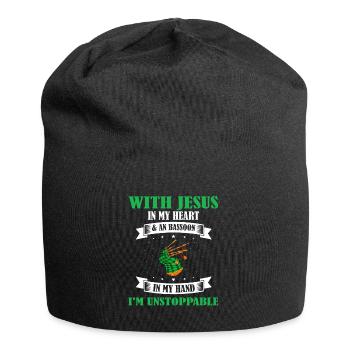 Bagpipes for pipers and Scots - Jersey Beanie - black - Front