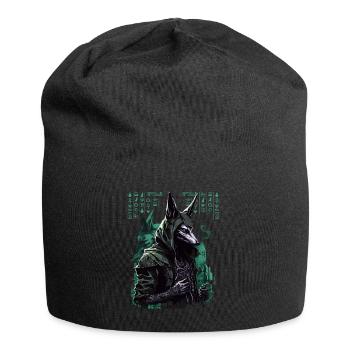 Egypt Anubis God of the Dead Futuristic Gift - Jersey Beanie - black - Front