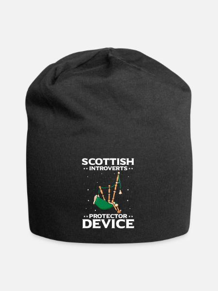Dudelsack für Dudelsacklehrer und Dudelsackspieler - Jersey-Beanie - Schwarz