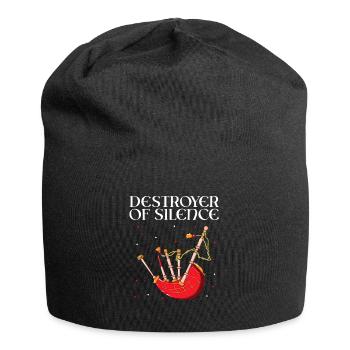 Scotsman Quote for Bagpipe Musician and Bagpipes - Jersey Beanie - black - Front
