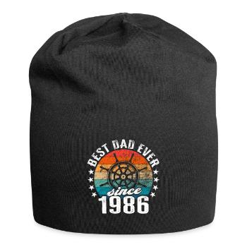 Best dad in the world since 1986 captain - Jersey Beanie - black - Front