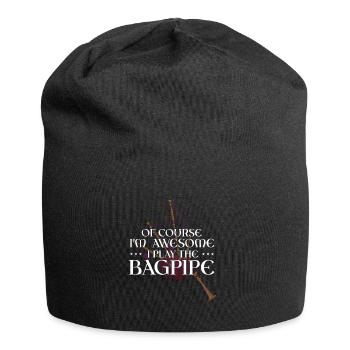 Bagpipes for bagpipe instructors and bagpipers - Jersey Beanie - black - Front