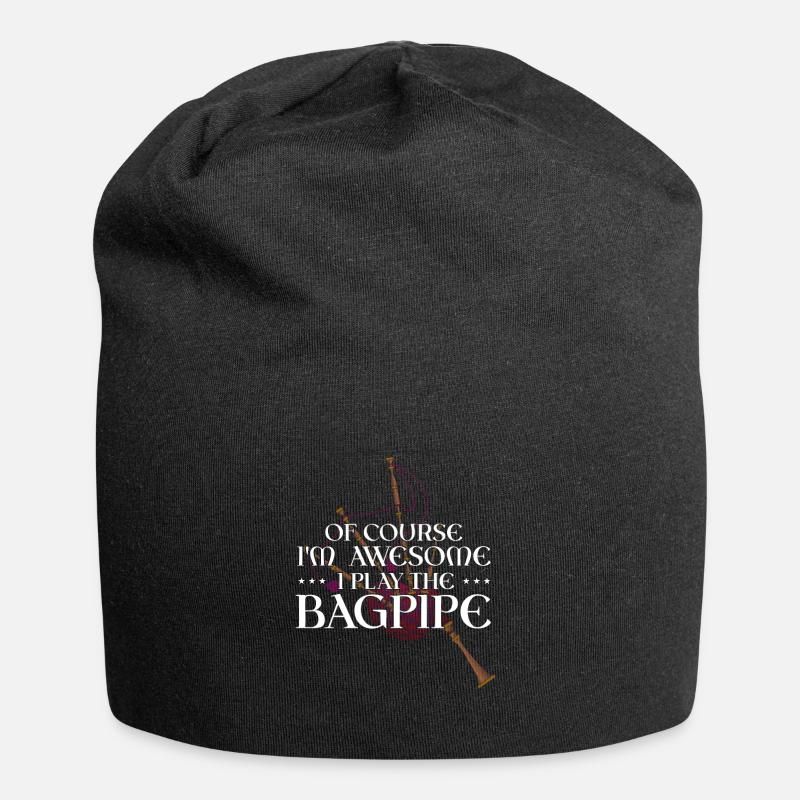 Bagpipes for bagpipe instructors and bagpipers - Jersey Beanie - black