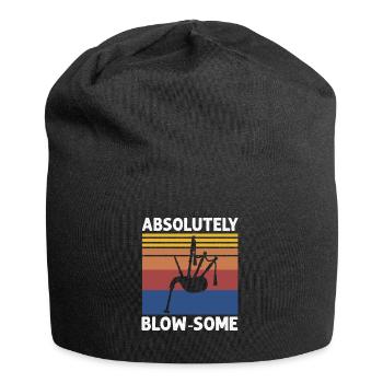 Scotsman Quote for Bagpipe Musician and Bagpipes - Jersey Beanie - black - Front