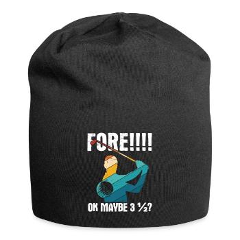 Golfplatz zum Golfen Golf - Jersey-Beanie - Schwarz - Vorne