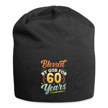 Religious by God for 60 years - Jersey Beanie - black - Front