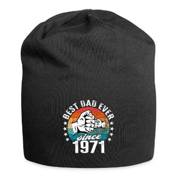 Bester Papa der Welt seit 1971 Vatertag - Jersey-Beanie - Schwarz - Vorne