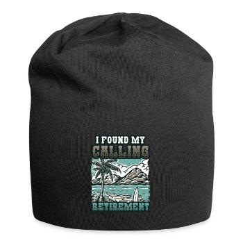 Ich Habe Meine Berufung Gefunden, Ruhestand - Jersey-Beanie - Schwarz - Vorne