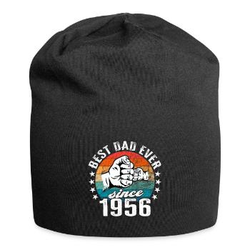 Best dad in the world since 1956 Father's Day - Jersey Beanie - black - Front