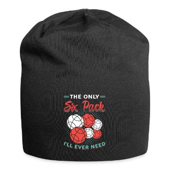 The only six-pack I'll ever need - Jersey Beanie - black - Front