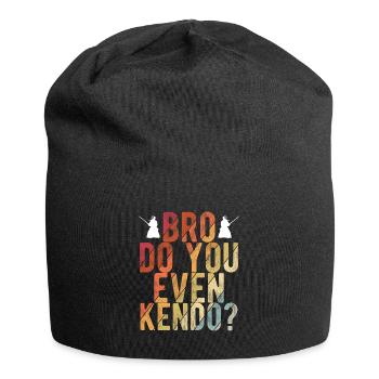 Japanischer Schwertkampf Kendo - Jersey-Beanie - Schwarz - Vorne