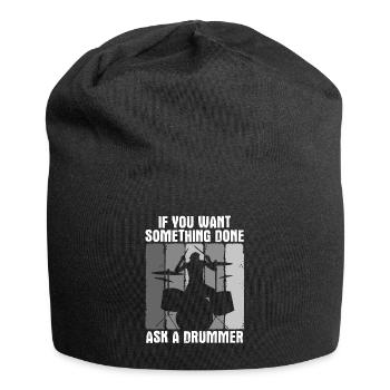 Schlagzeug Spieler Drummer - Jersey-Beanie - Schwarz - Vorne