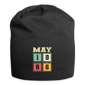 37th birthday May Vintage 1986 Vintage - Jersey Beanie - black - Front