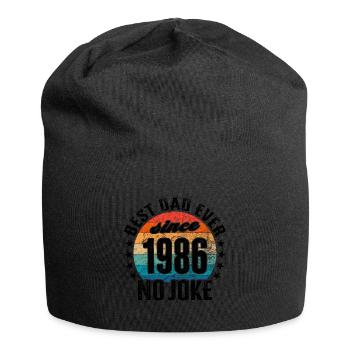 Bester Papa der Welt seit 1986 Vatertag - Jersey-Beanie - Schwarz - Vorne